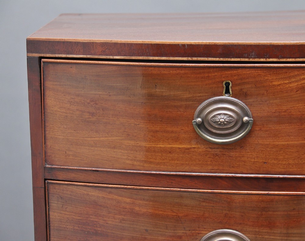 Early 19th Century mahogany bowfront chest View VII