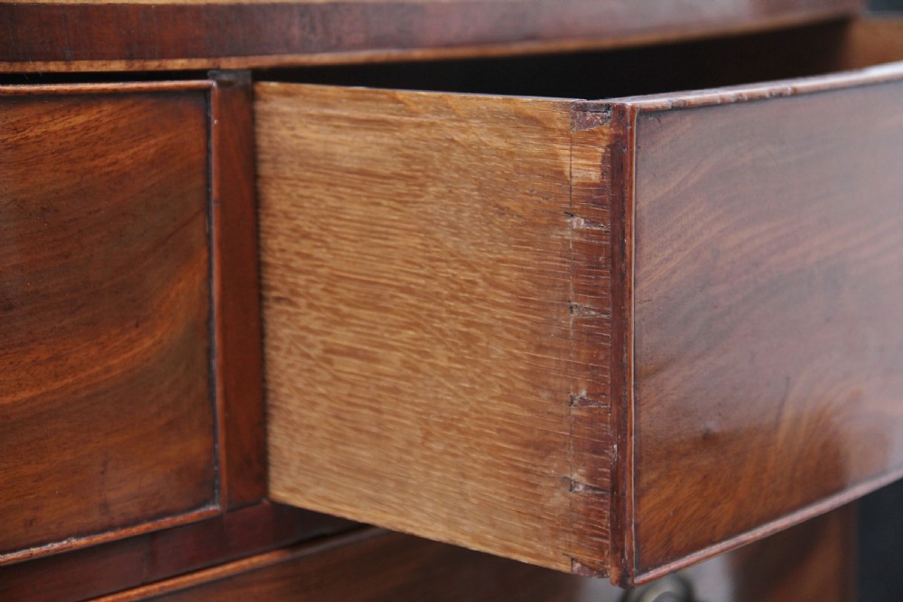 Early 19th Century mahogany bowfront chest View VIII