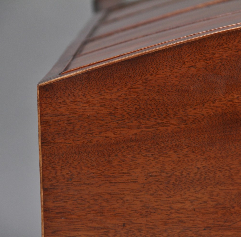 Early 19th Century mahogany bowfront chest View X