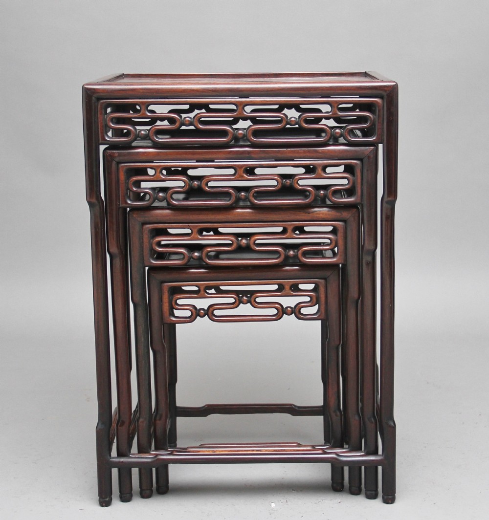 19th Century Chinese nest of four tables View V