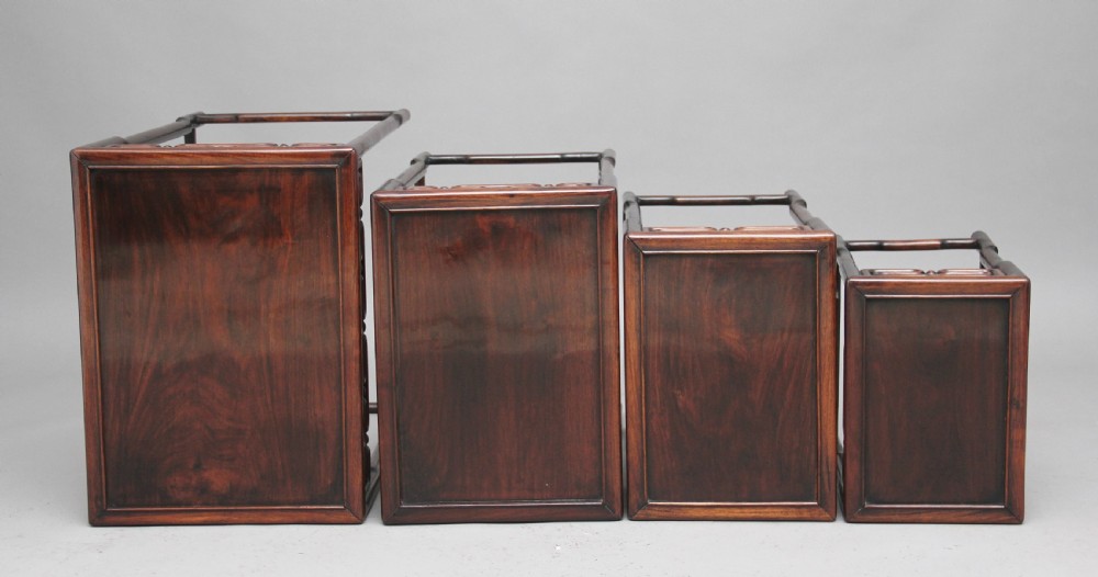 19th Century Chinese nest of four tables View VI