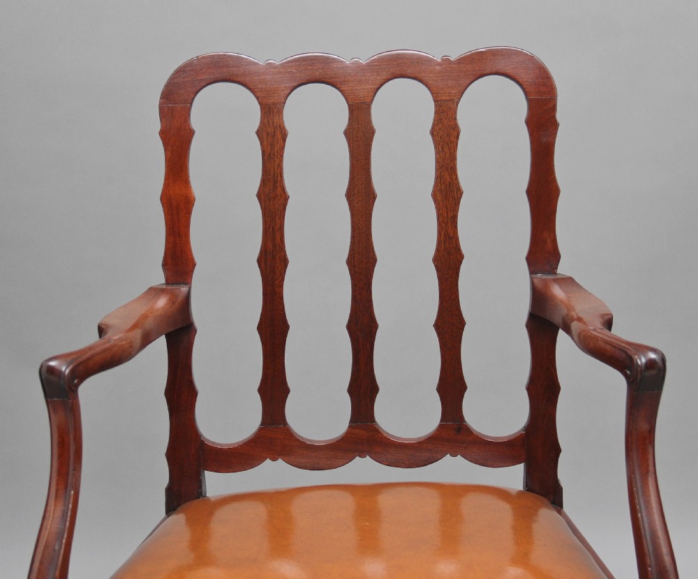 19th Century mahogany desk chair View V