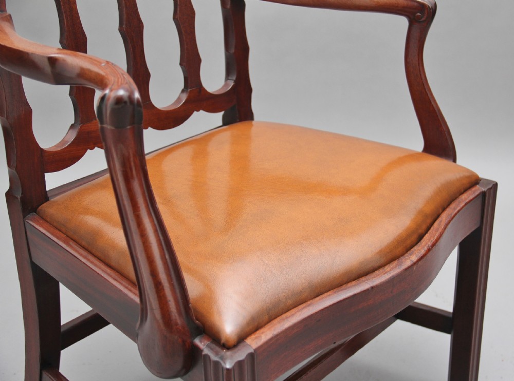 19th Century mahogany desk chair View VII