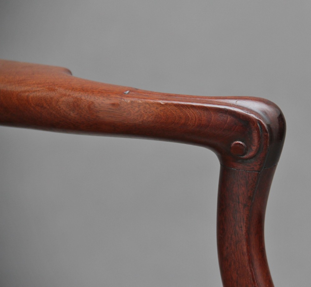 19th Century mahogany desk chair View IX