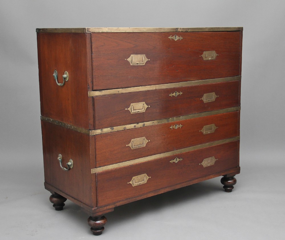 19th Century Anglo-Indian military chest View II