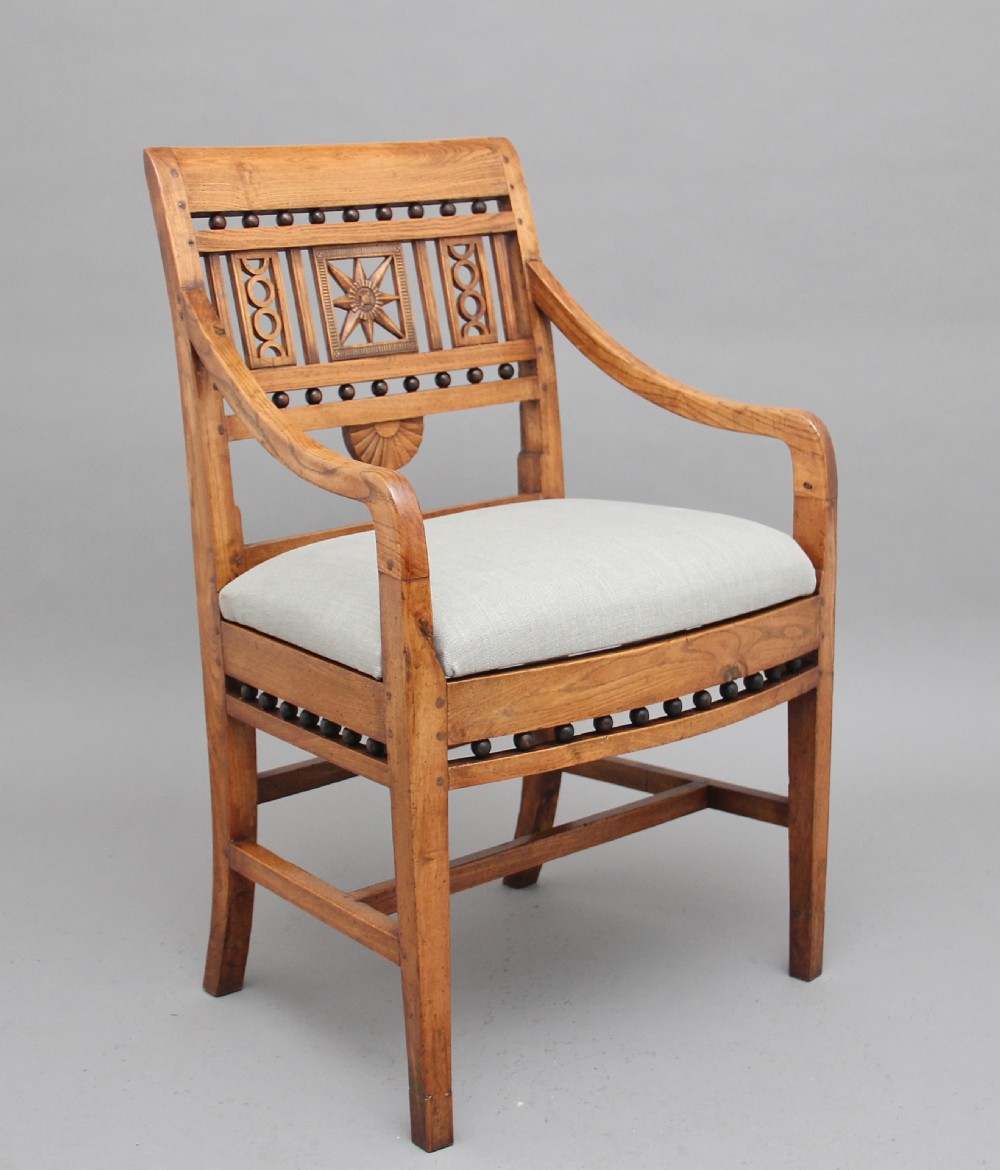 19th Century ash desk chair