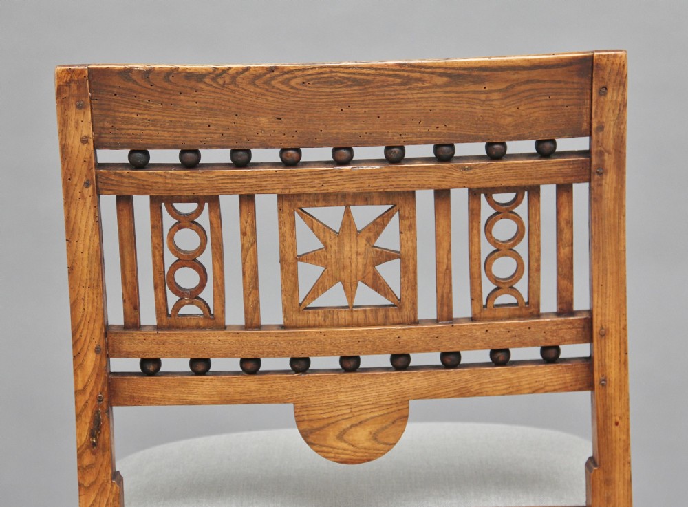 19th Century ash desk chair View V