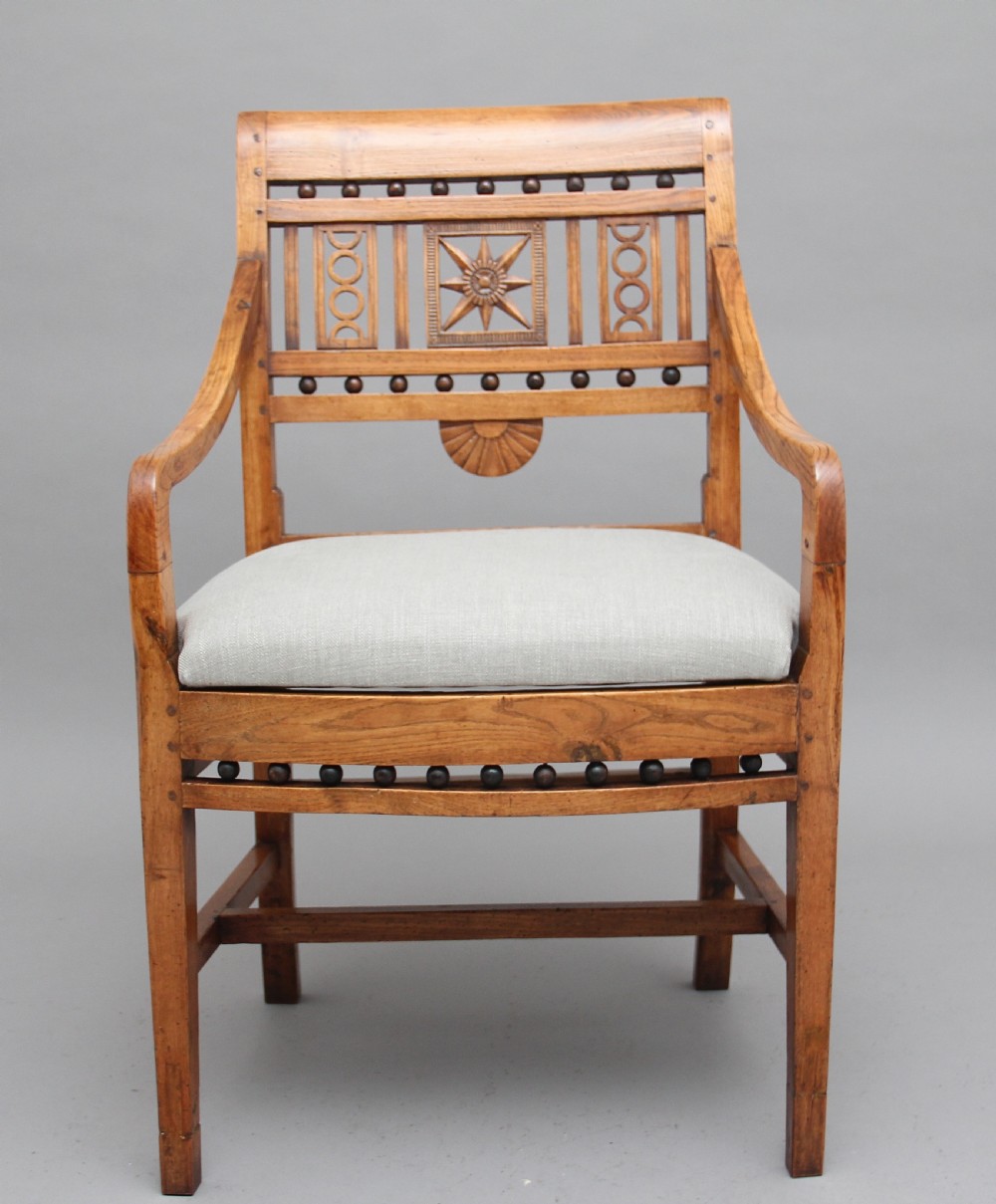 19th Century ash desk chair View VI