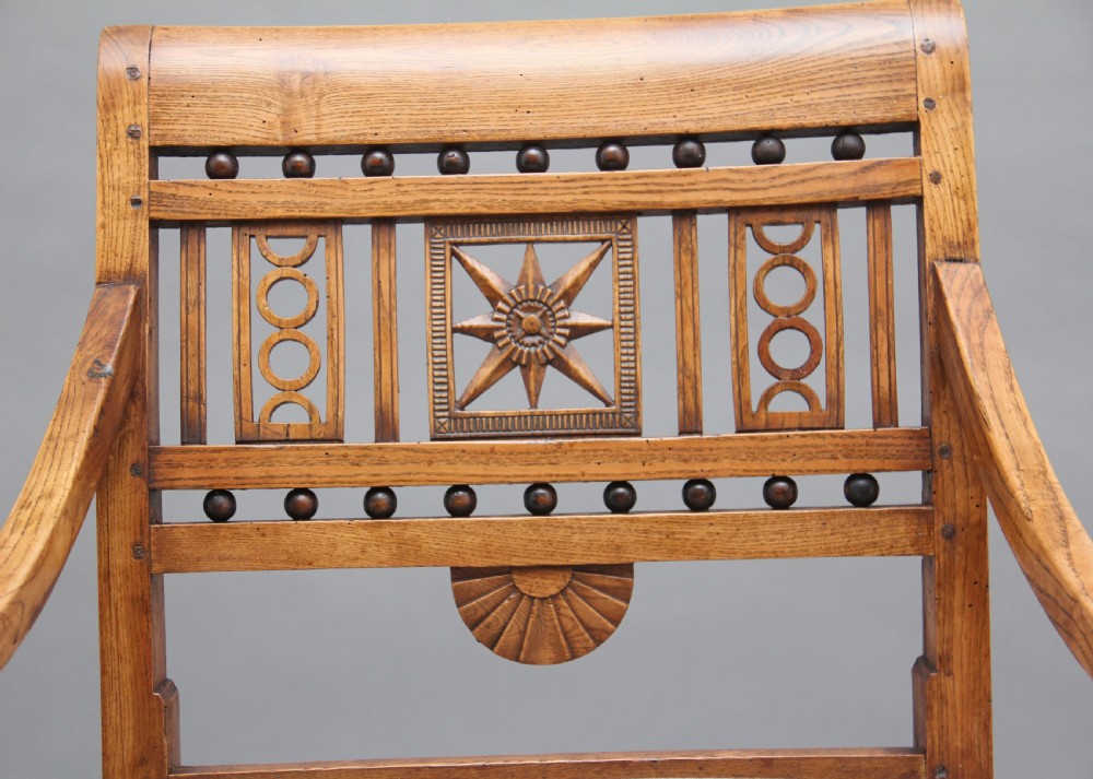 19th Century ash desk chair View VII