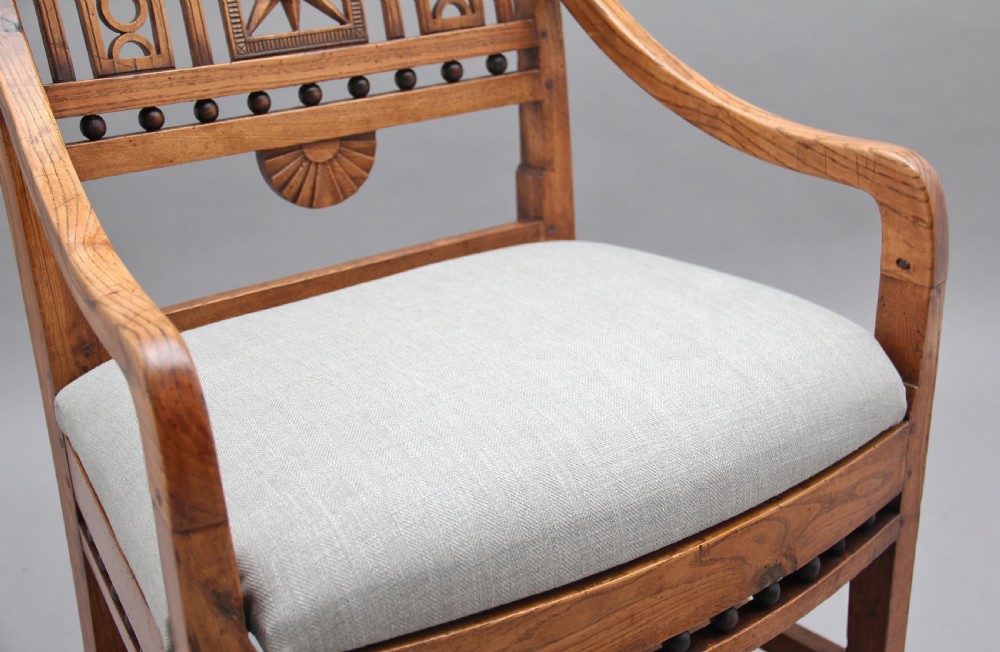 19th Century ash desk chair View VIII