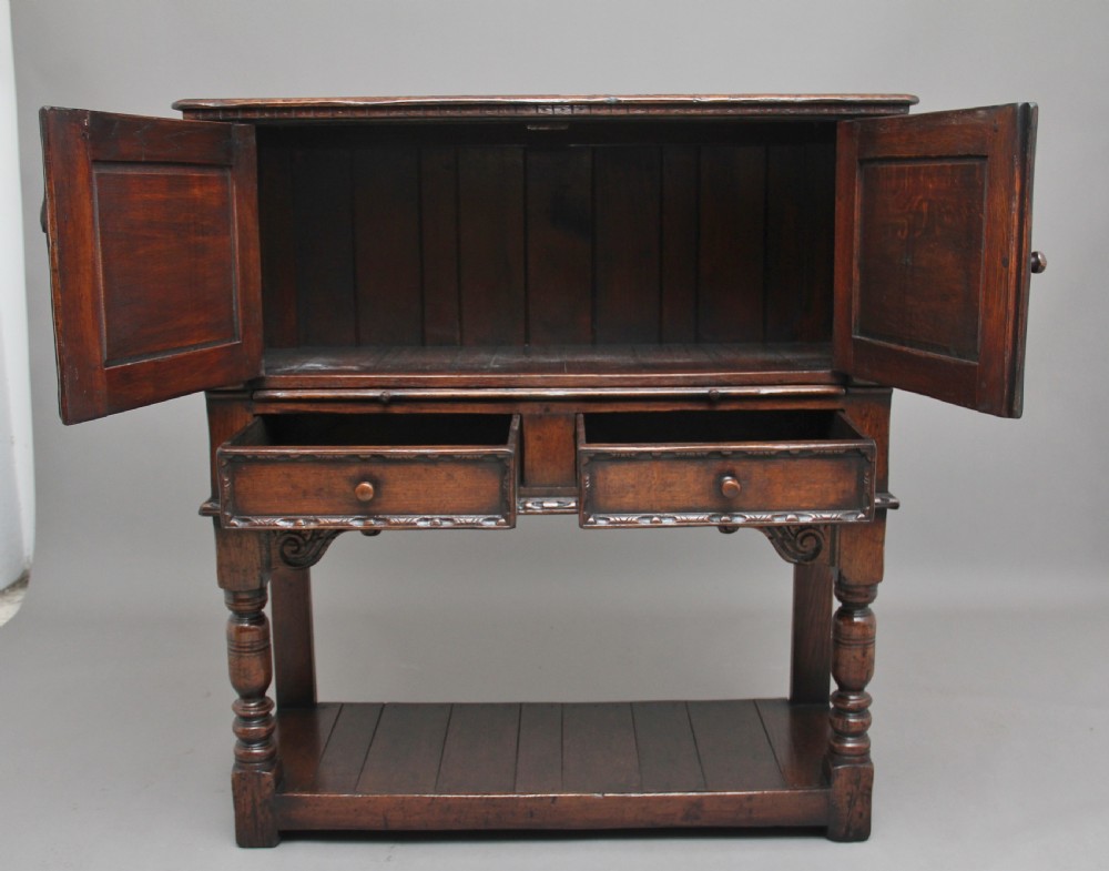 Early 20th Century oak drinks cabinet View III