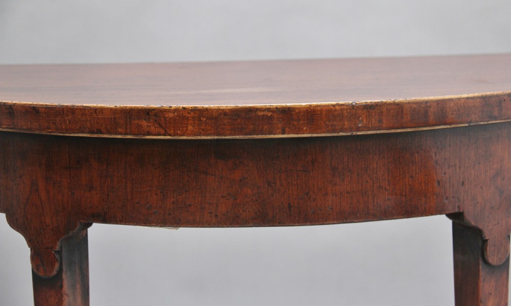 Pair of early 20th Century mahogany console tables View X