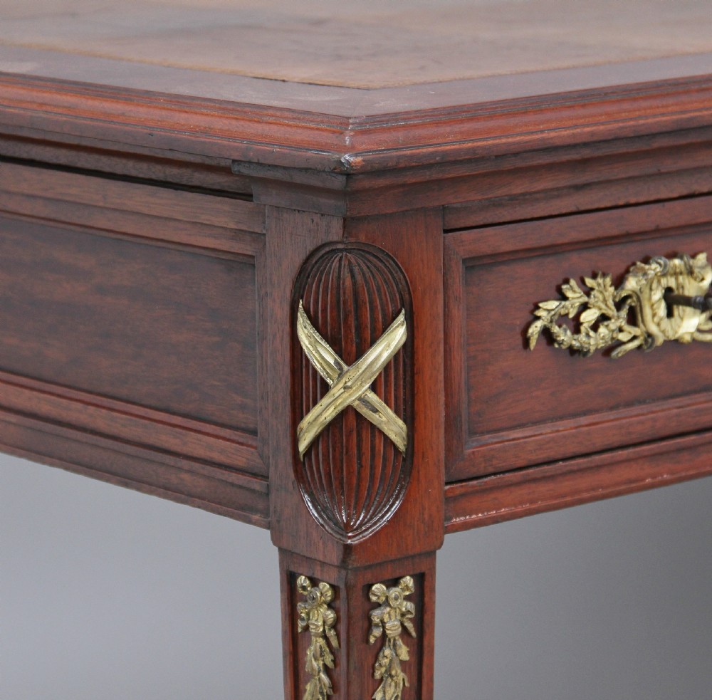 Early 19th Century mahogany directoire writing desk View XI