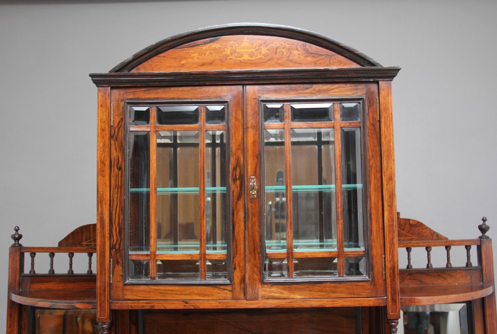 19th Century rosewood and inlaid cabinet View III