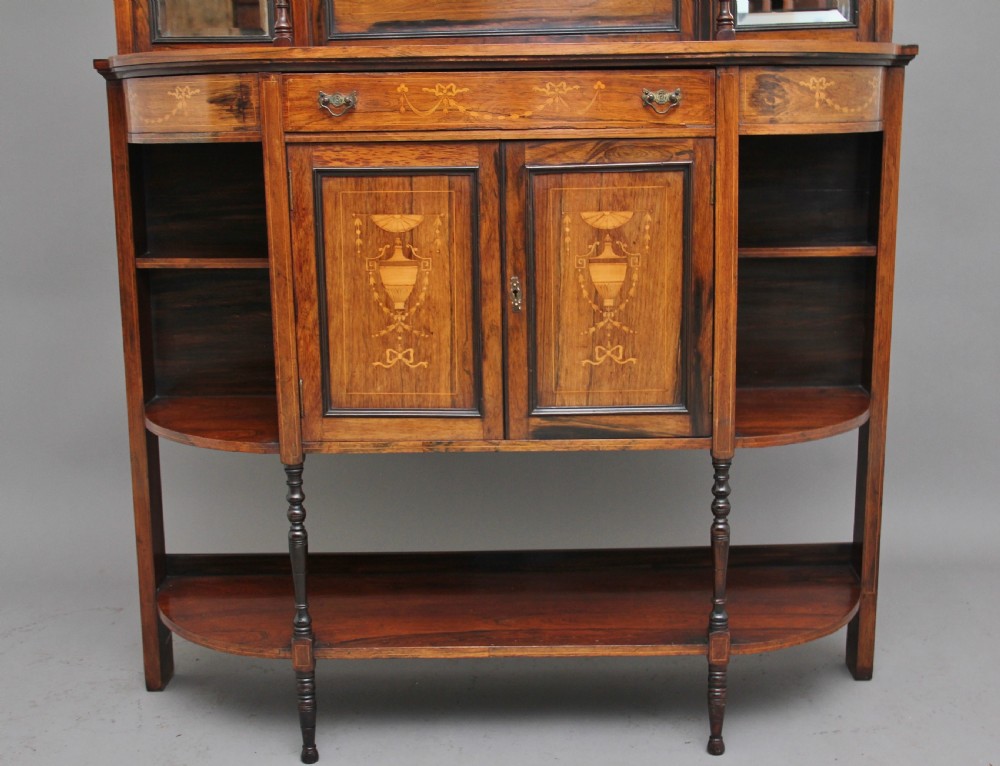19th Century rosewood and inlaid cabinet View IV