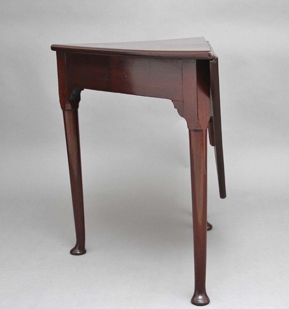 18th Century mahogany envelope table View II