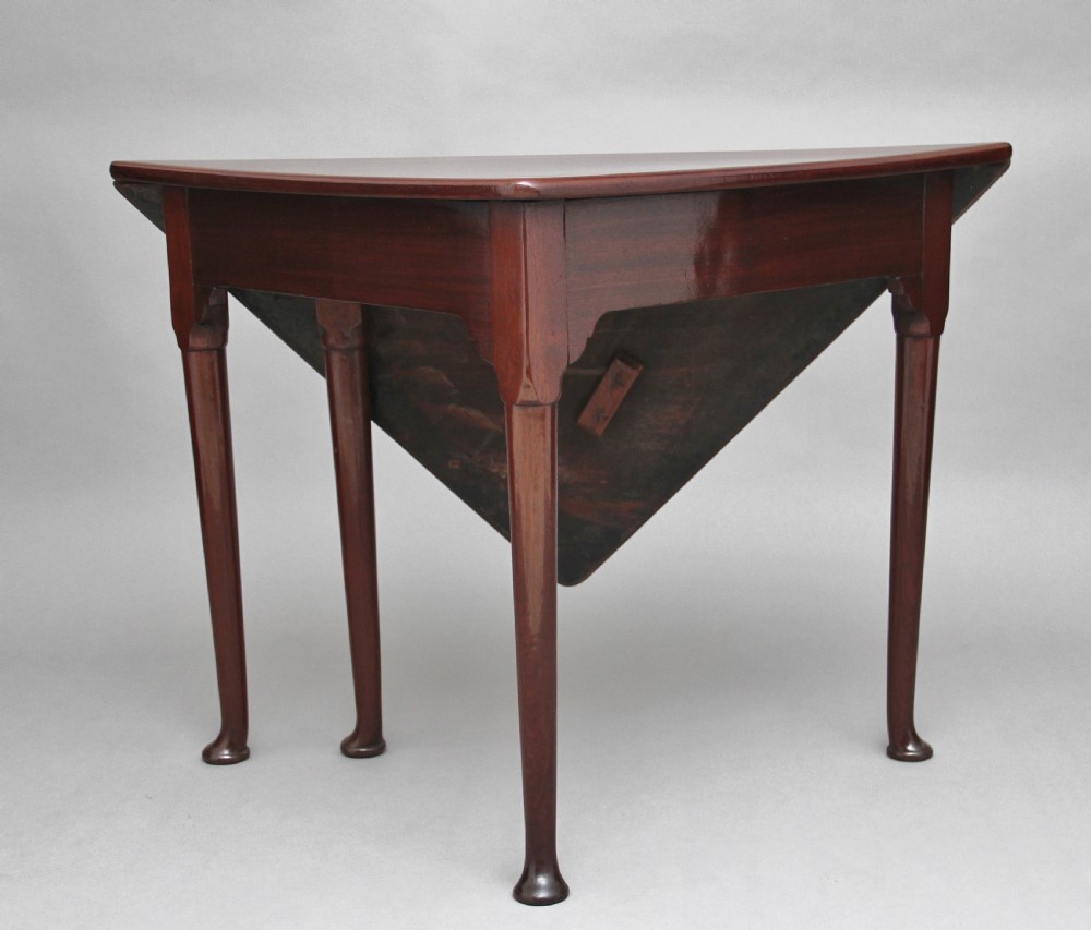 18th Century mahogany envelope table View III