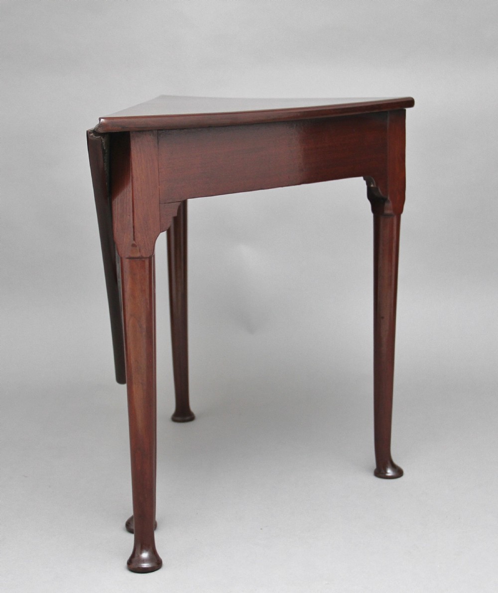 18th Century mahogany envelope table View IV