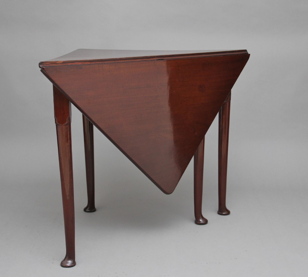 18th Century mahogany envelope table View VI