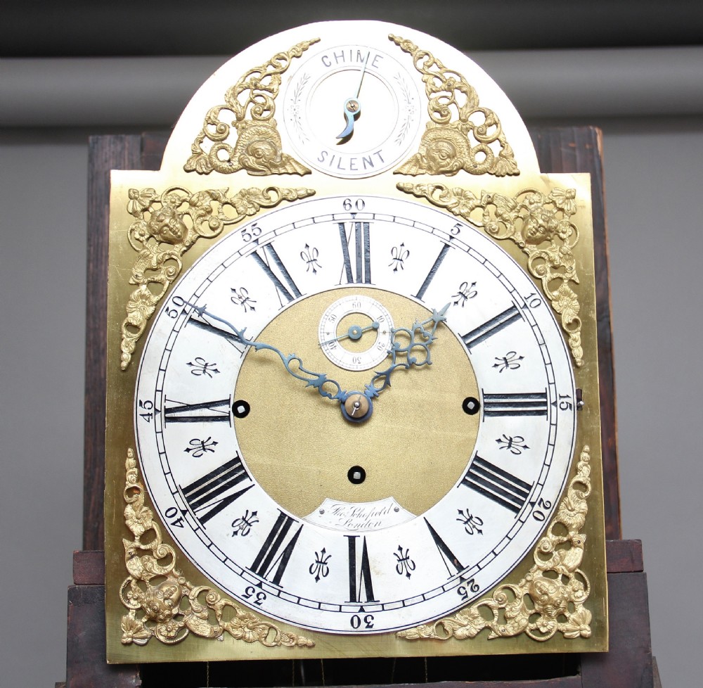 Early 20th Century inlaid mahogany longcase clock View IV