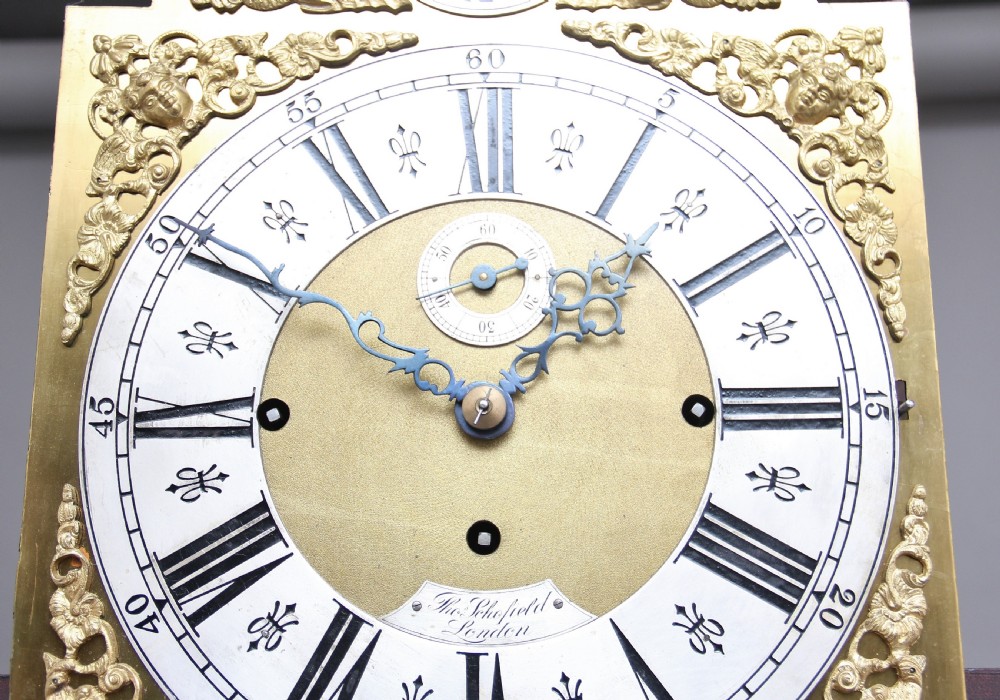 Early 20th Century inlaid mahogany longcase clock View V