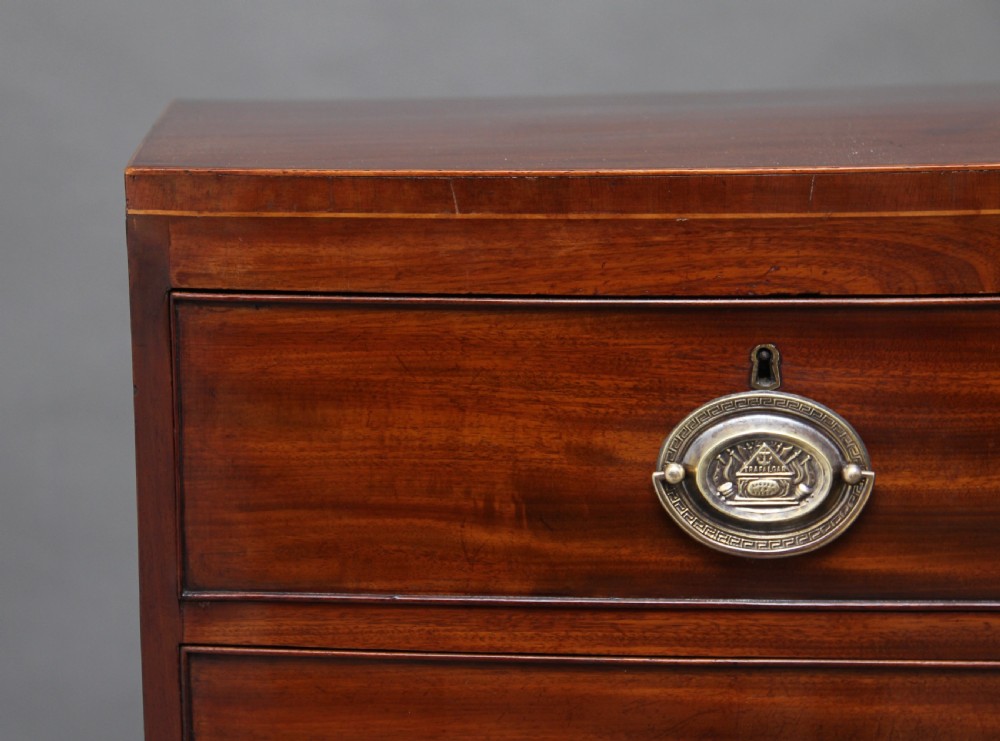 Early 19th Century mahogany bowfront chest of drawers View IX