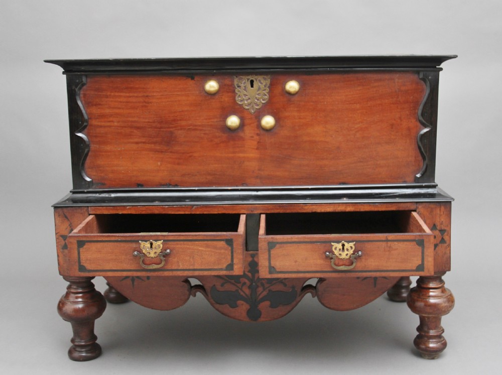 Early 19th Century teak and ebony chest View VI