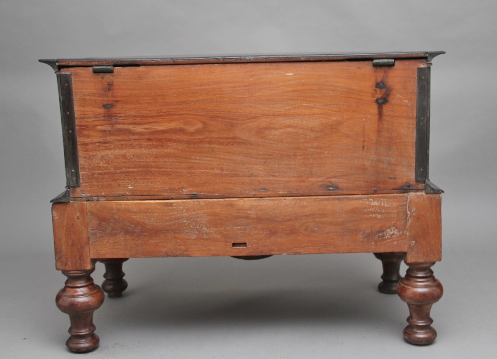 Early 19th Century teak and ebony chest View XI