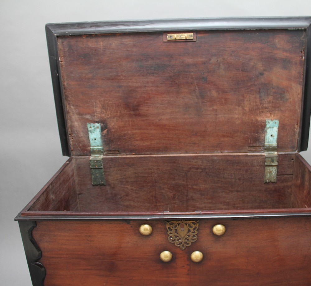 Early 19th Century teak and ebony chest View XIII
