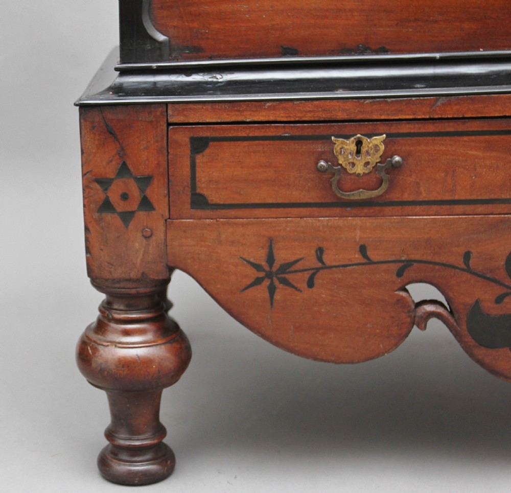 Early 19th Century teak and ebony chest View XVII