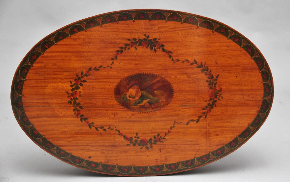 Early 20th Century painted satinwood occasional table View VII