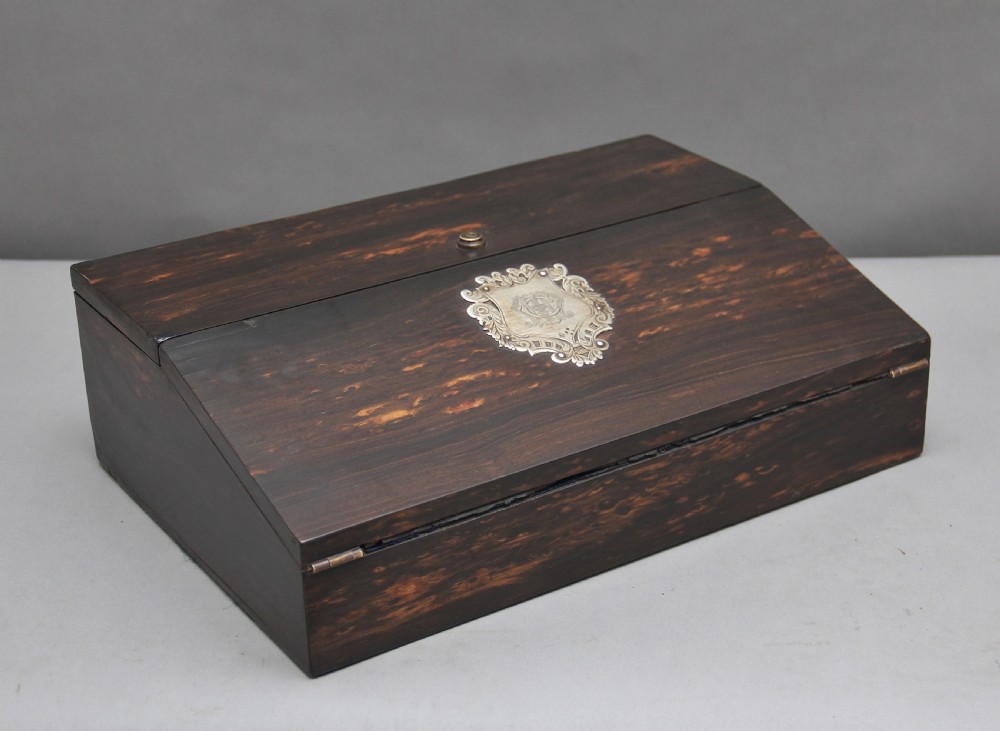19th Century coromandel writing slope