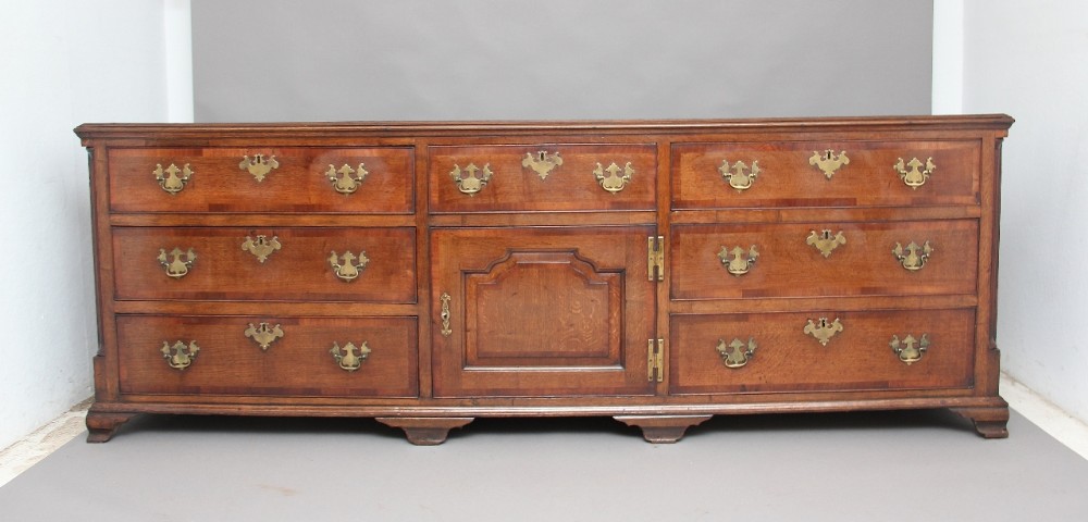 18th Century Cheshire oak dresser base