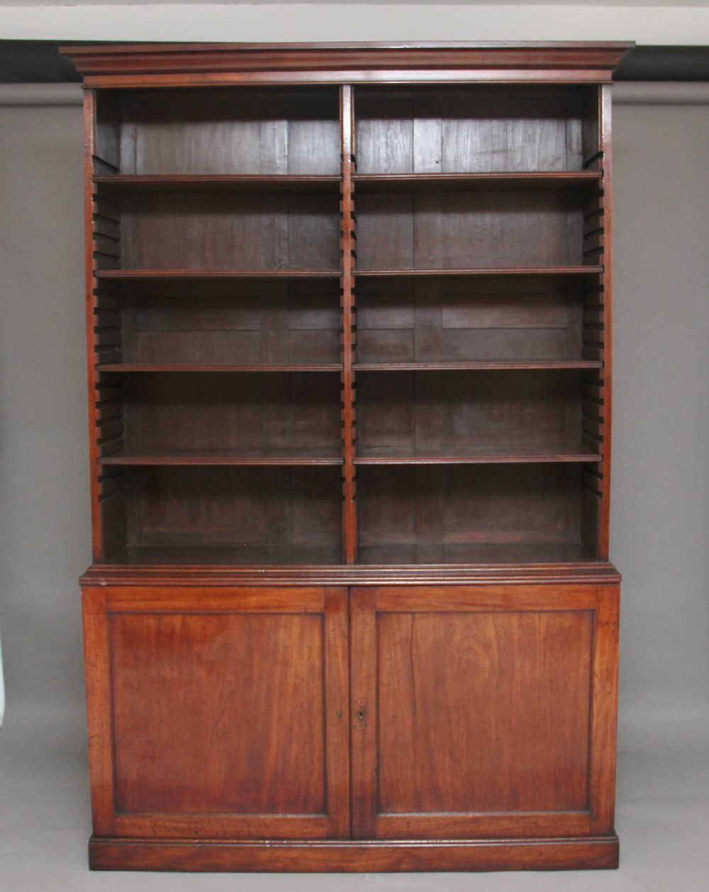 Early 19th Century mahogany open bookcase