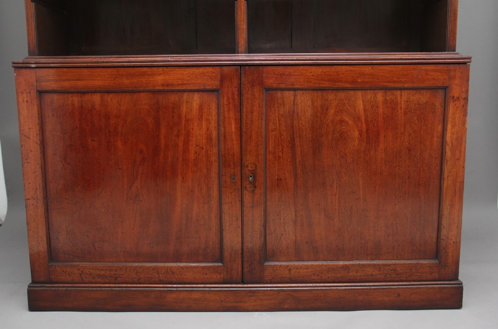 Early 19th Century mahogany open bookcase View III