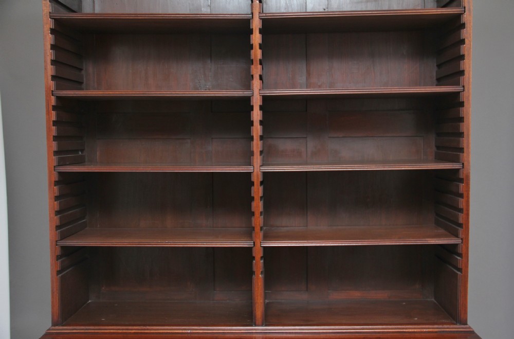 Early 19th Century mahogany open bookcase View IV