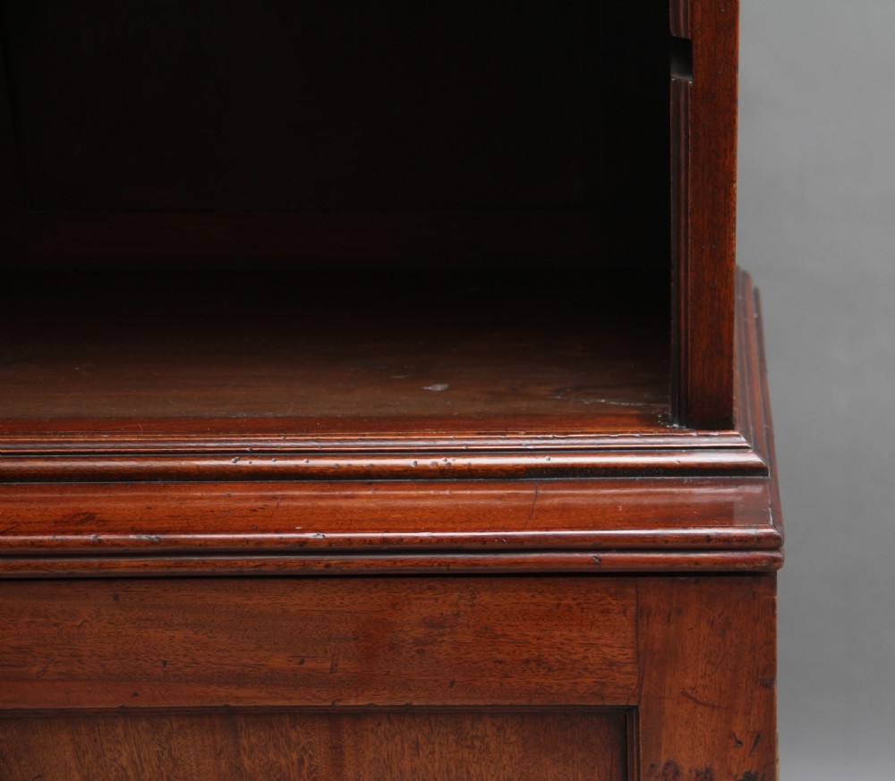 Early 19th Century mahogany open bookcase View X