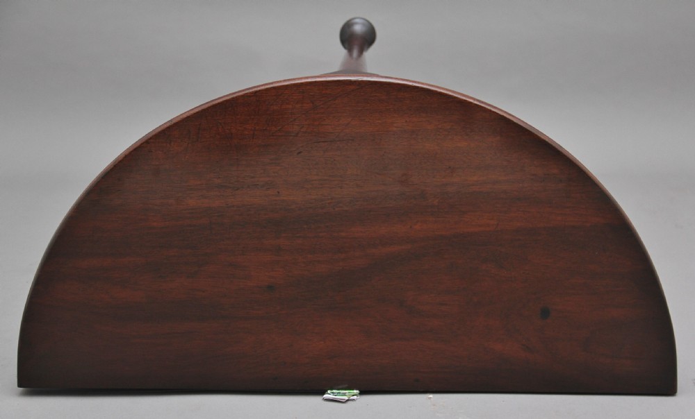 18th Century mahogany demi-lune tea table View VII