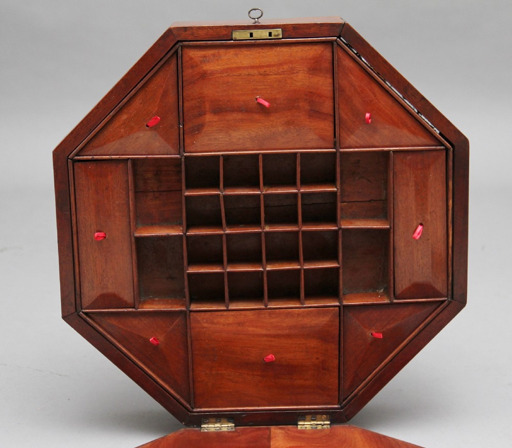 19th Century oak work table View VIII