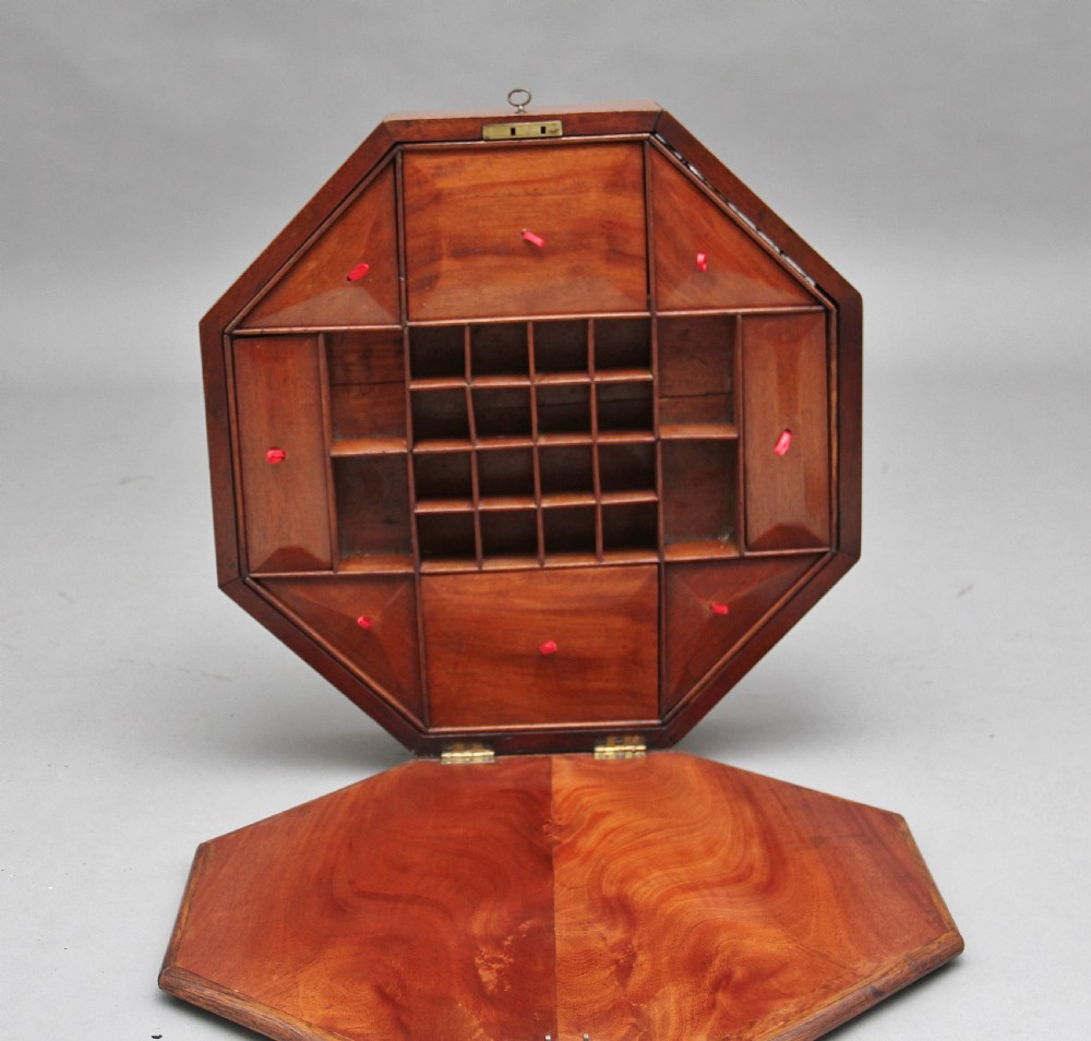 19th Century oak work table View IX