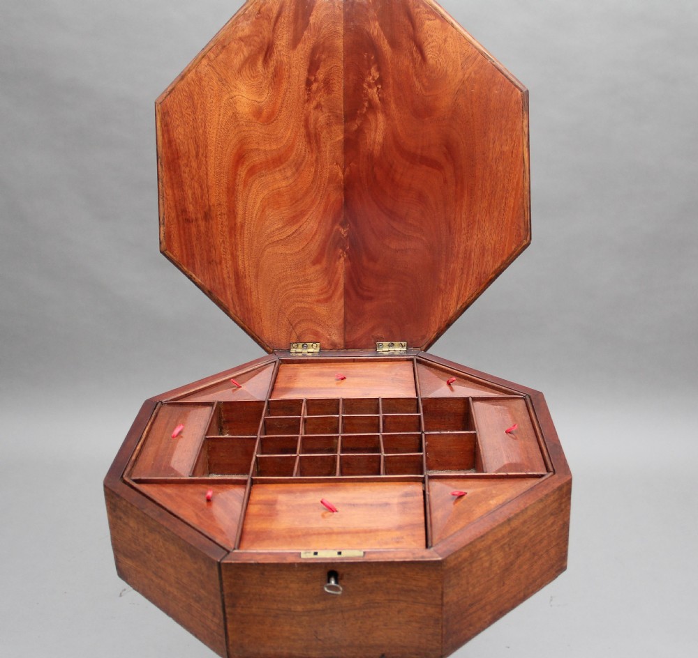 19th Century oak work table View XI
