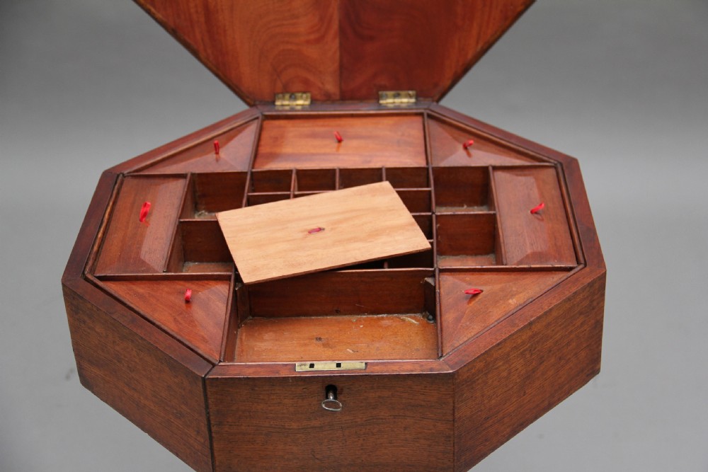 19th Century oak work table View XII