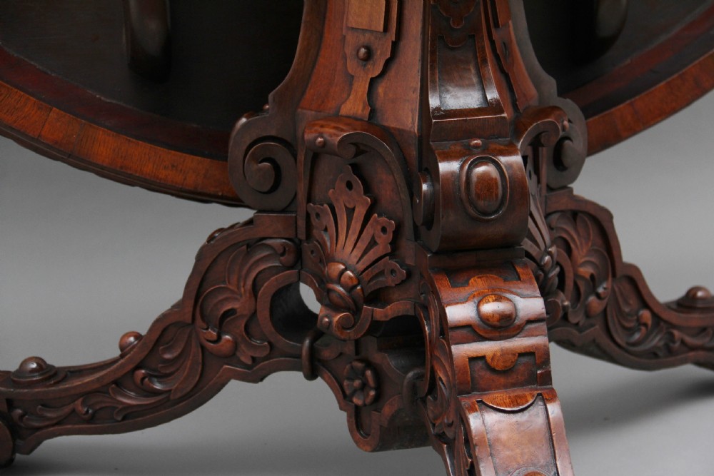 19th Century oak centre table View IX