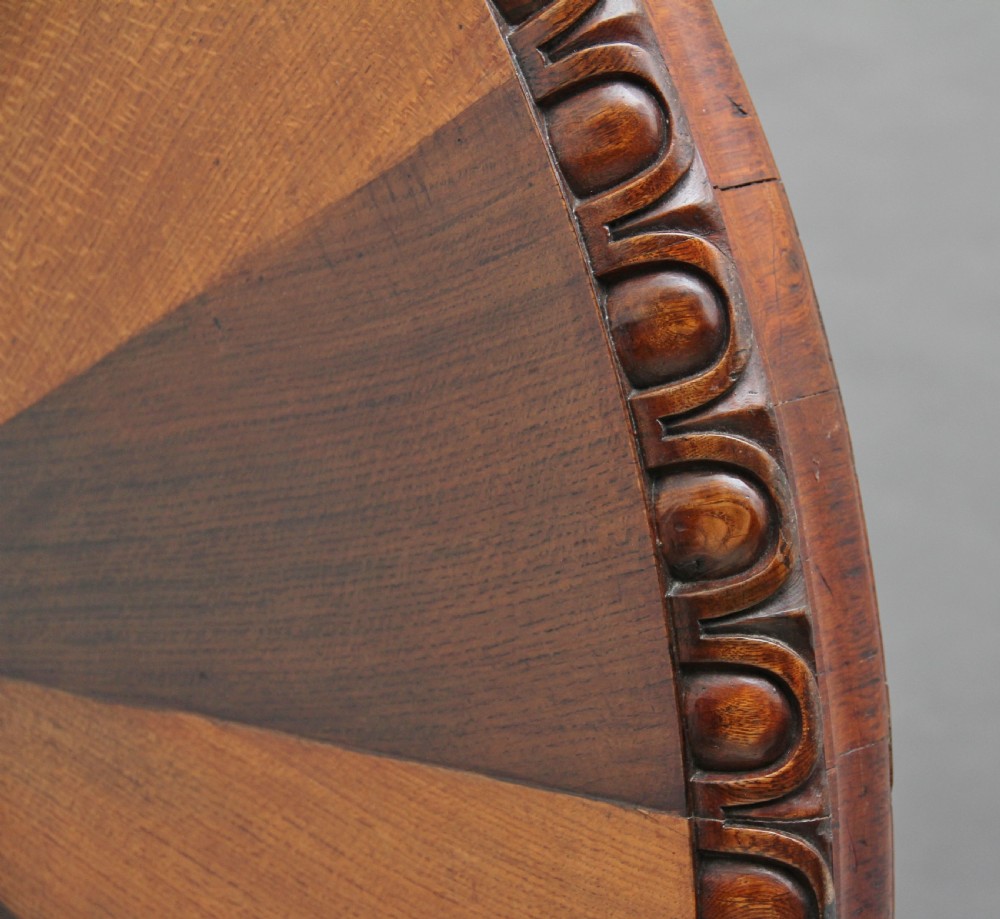 19th Century oak centre table View XI