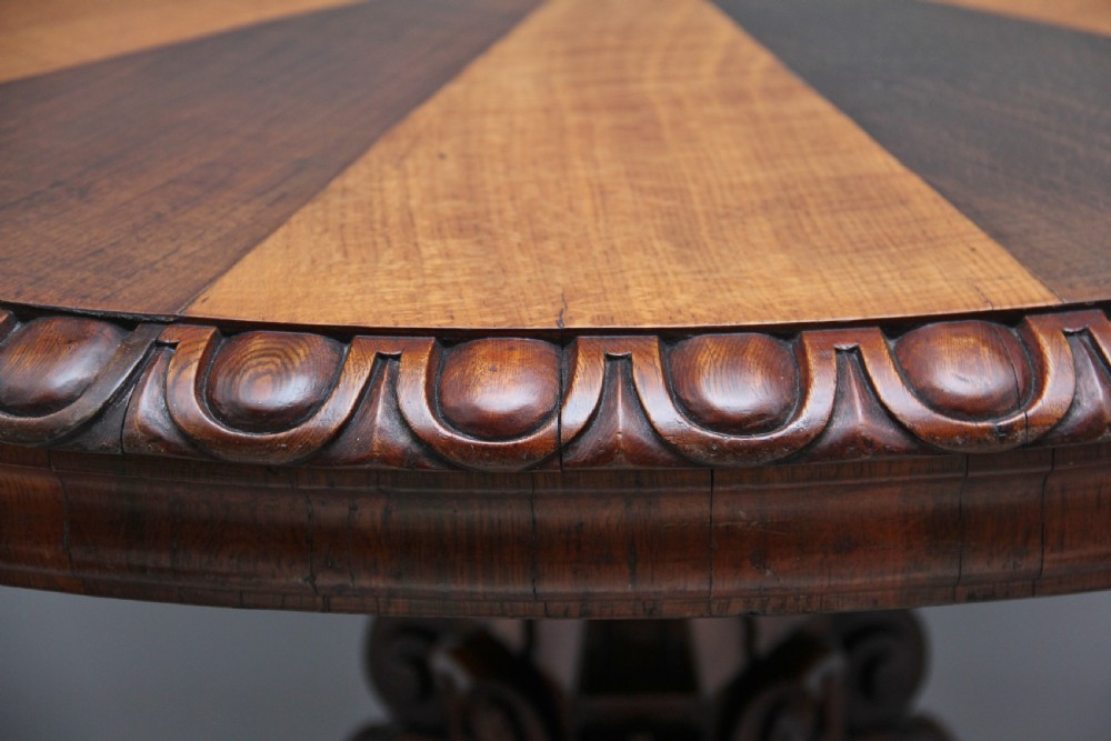 19th Century oak centre table View XII