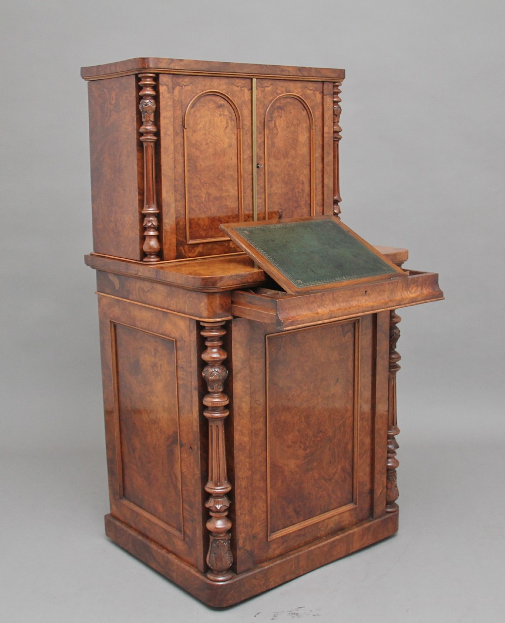 19th Century burr walnut desk