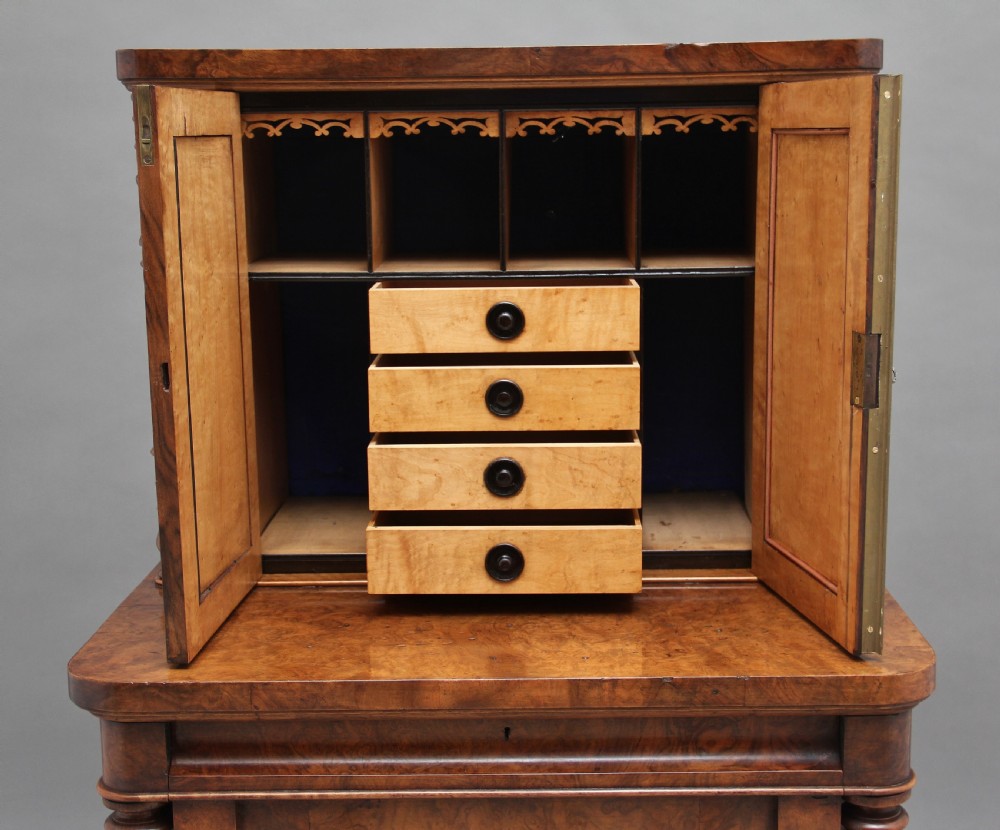 19th Century burr walnut desk View VI