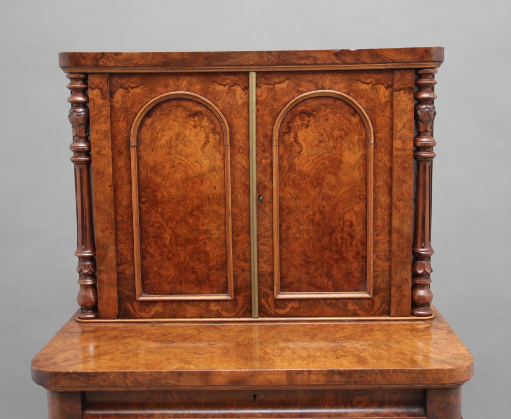 19th Century burr walnut desk View VII