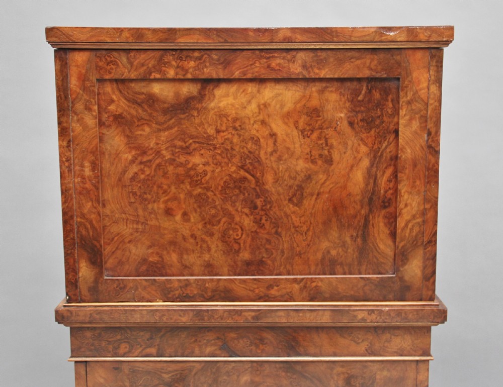 19th Century burr walnut desk View XIV