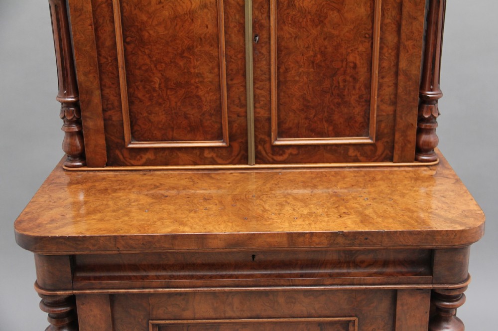 19th Century burr walnut desk View XXII
